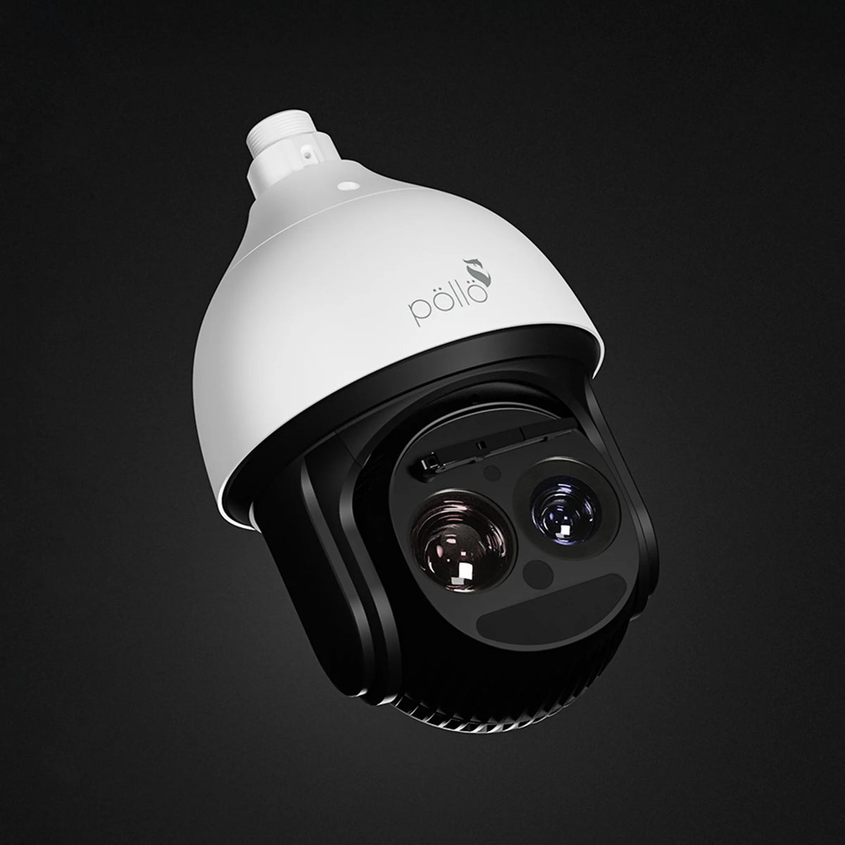 Pollo PLC-9445-AI-IR80/PM PLC-9845-AI-IR80/PM PLC-9445-AI-IR80/PM 8MP 45x AI PTZ camera — tilted view