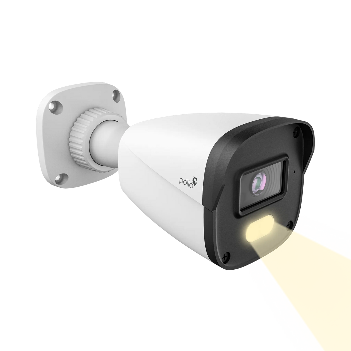 Pollo PLC-325P-AU-WR3/PM 5 Megapixel Full Color FHD Bullet Camera, angled from the left