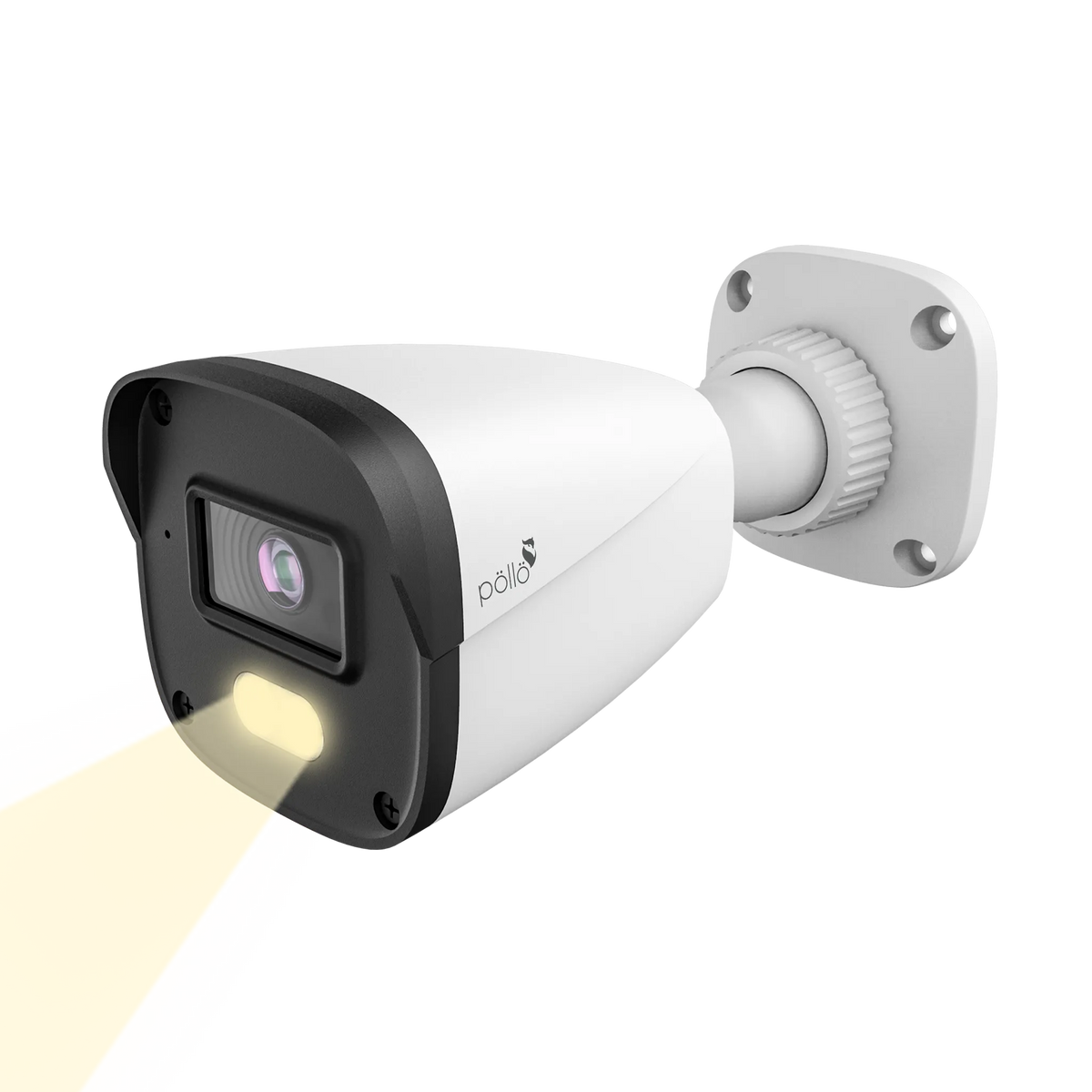 Pollo PLC-325P-AU-WR3/PM 5 Megapixel Full Color FHD Bullet Camera, angled from the right