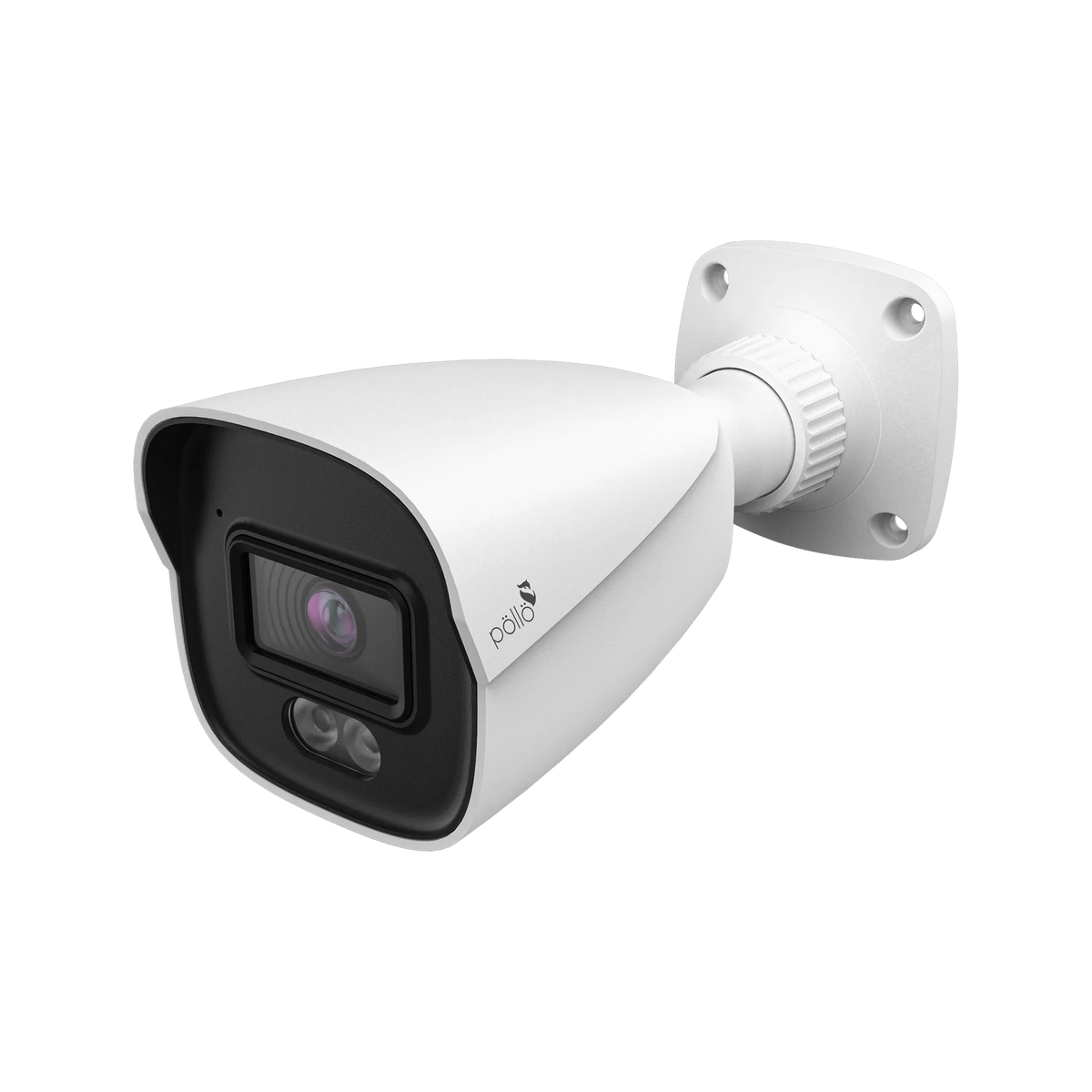 Pollo PLC-424M-AU-PV3/PM 4 Megapixel Night Fighter AI Network Bullet Camera, angled front view