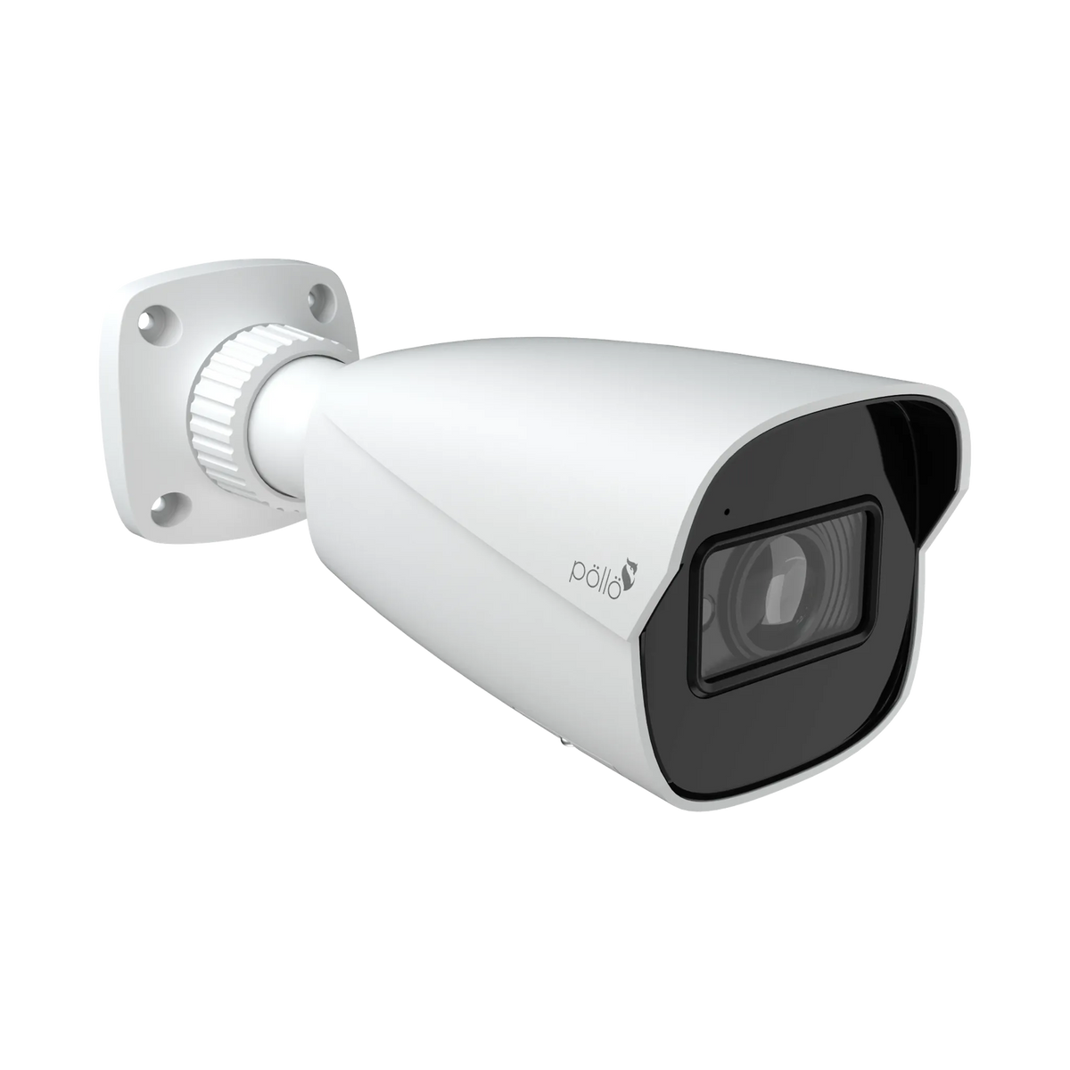 Pollo PLC-425M-AI-MZ-IR5/PM 5 Megapixel AI Network Bullet Motorized Camera, angled from the left