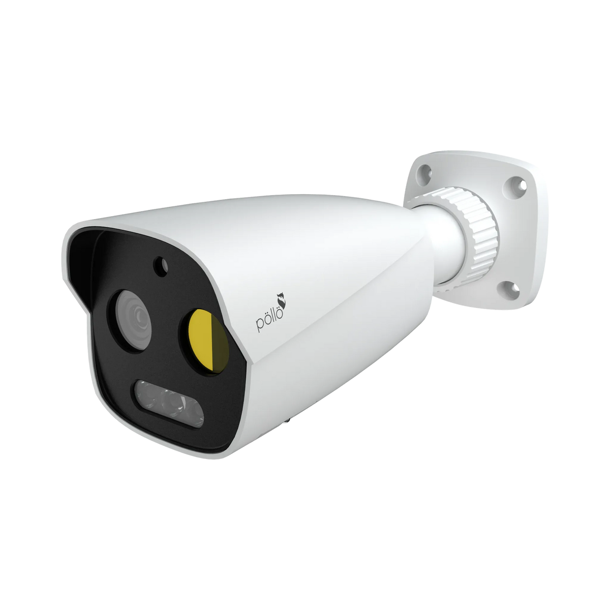 Pollo PLC-425M-THC-IR3PM 5 Megapixel Thermal Vision Network Bullet Camera, angled front view