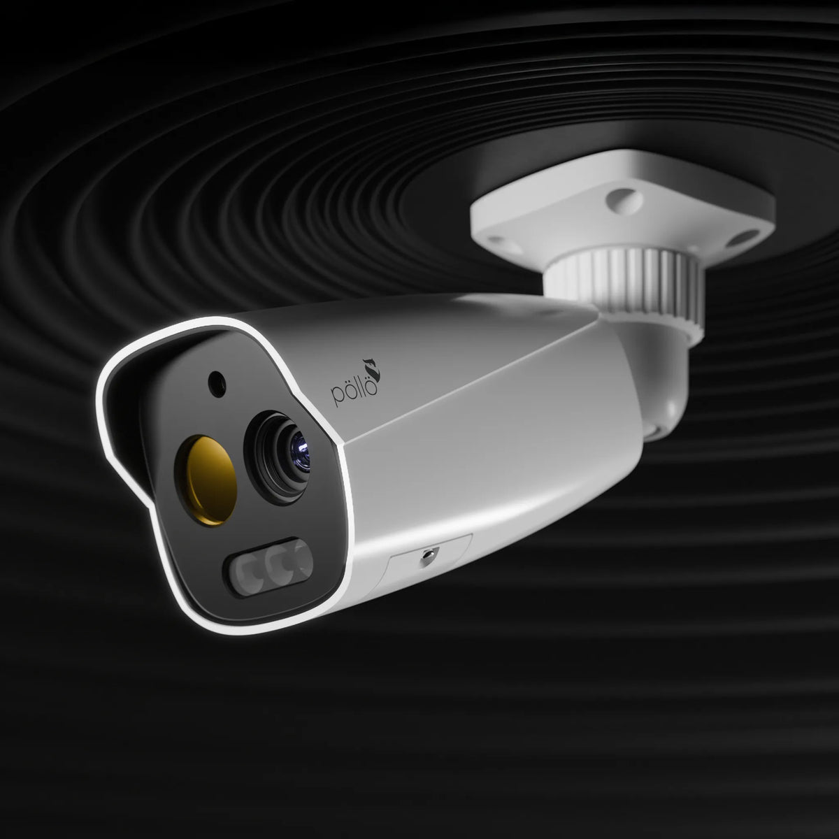 Pollo PLC-425M-THC-IR3PM 5 Megapixel Thermal Vision Network Bullet Camera, shown against a dark background