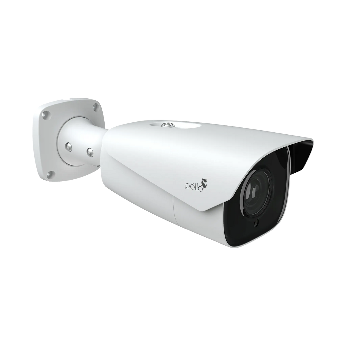 Pollo PLC-428M-AI-MZ-IR8/PM 8 Megapixel AI Network Bullet Motorized Camera, angled from the left