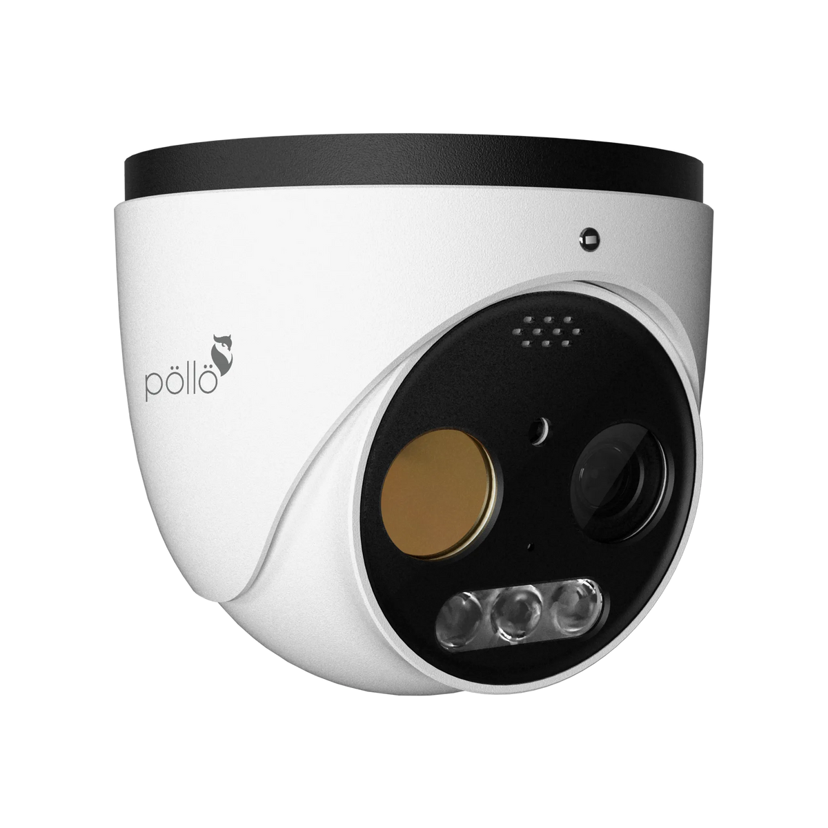 Pollo PLC-435M-THC-IR3PM 5 Megapixel Thermal Vision Network Dome Camera, shown at an angle