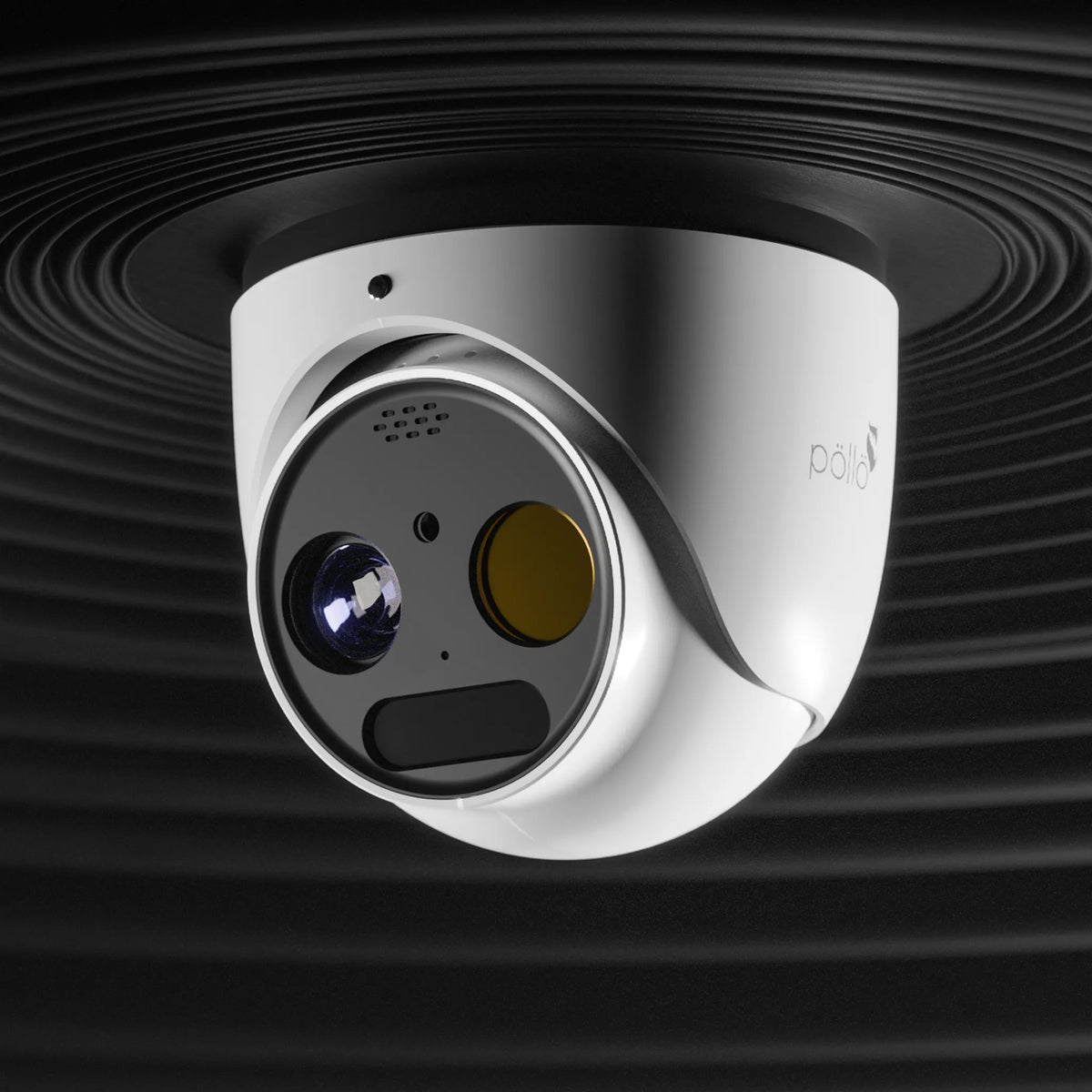 Pollo PLC-435M-THC-IR3PM 5 Megapixel Thermal Vision Network Dome Camera, shown against a dark background