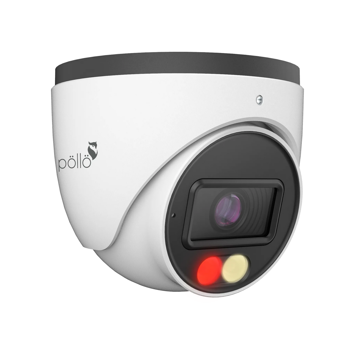Pollo PLC-436M-AU-DL3/PM 6 Megapixel Dual-Light Network Dome Camera, angled from the right