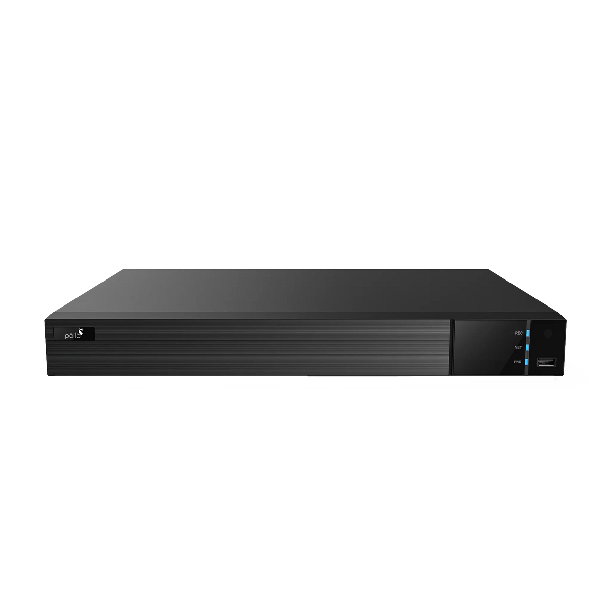 Pollo PLC-5816H2/PM-4K 8 Megapixel 16 Channel 4K NVR with 2 HDD Slots, front view