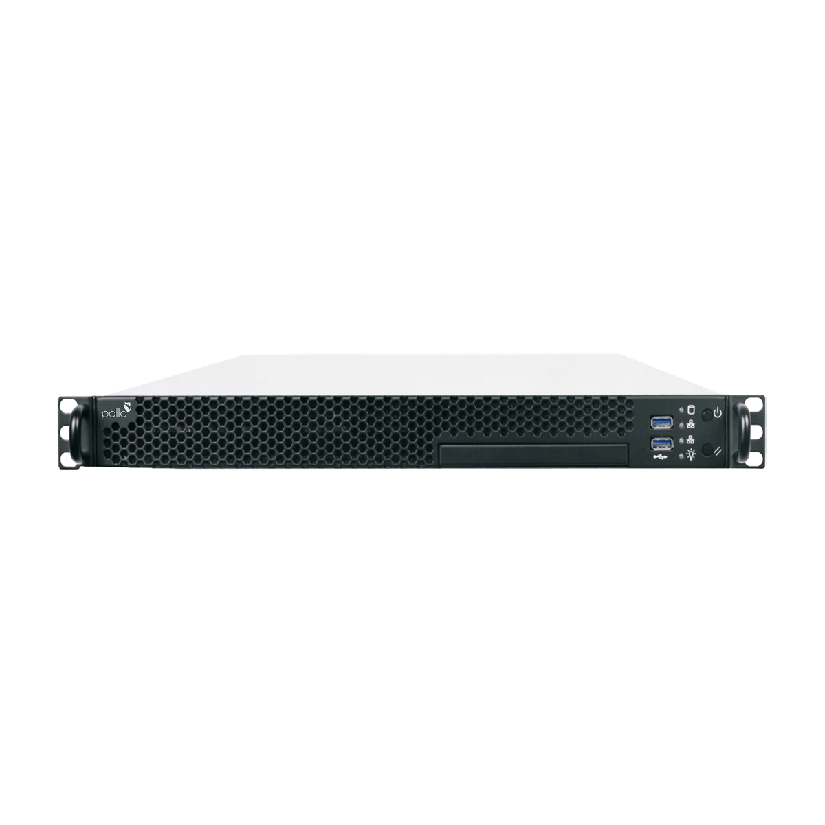 Pollo PLC-MSA510-MTSC-E All-in-One Management Server with 2-SATA, rack-mounted front view