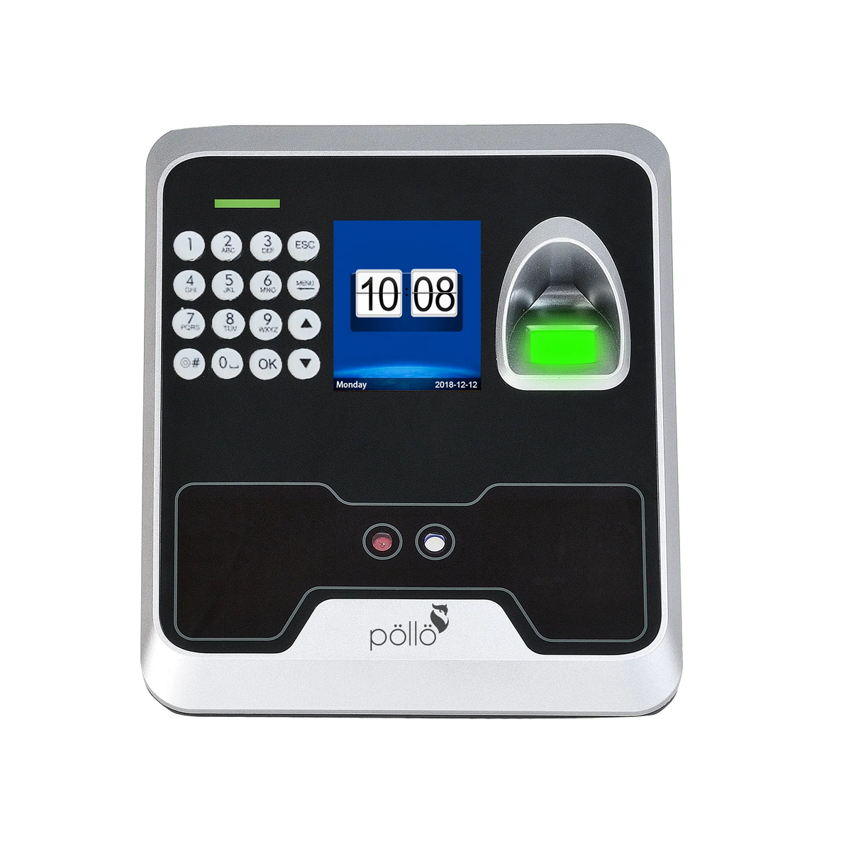 Pollo PLF-S1000 FaceSlim - Face & Fingerprint Biometric Device, front view