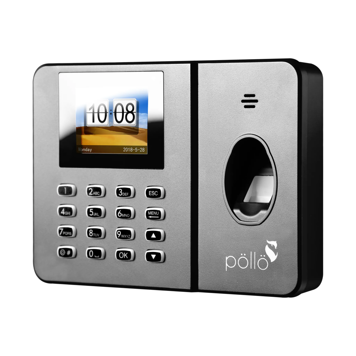 Pollo PLB-2000 BioSlim - Fingerprint Biometric Device, shown at an angle