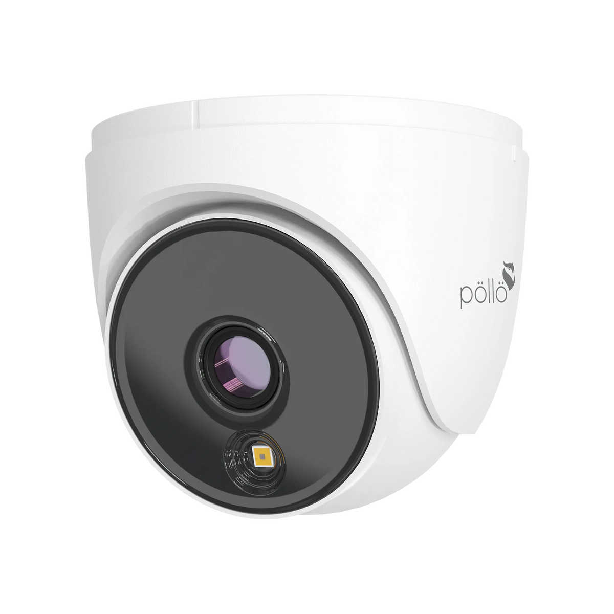 Pollo PLC-332P-AU-DL2/PM 2 Megapixel Dual-Light FHD Dome Camera, angled front view