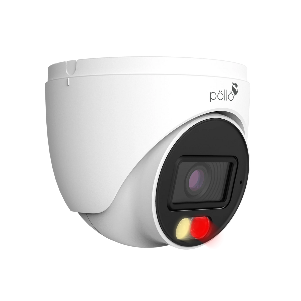 Pollo PLC-335P-AU-DL3/PM 5 Megapixel Dual-Light FHD Dome Camera, angled front view
