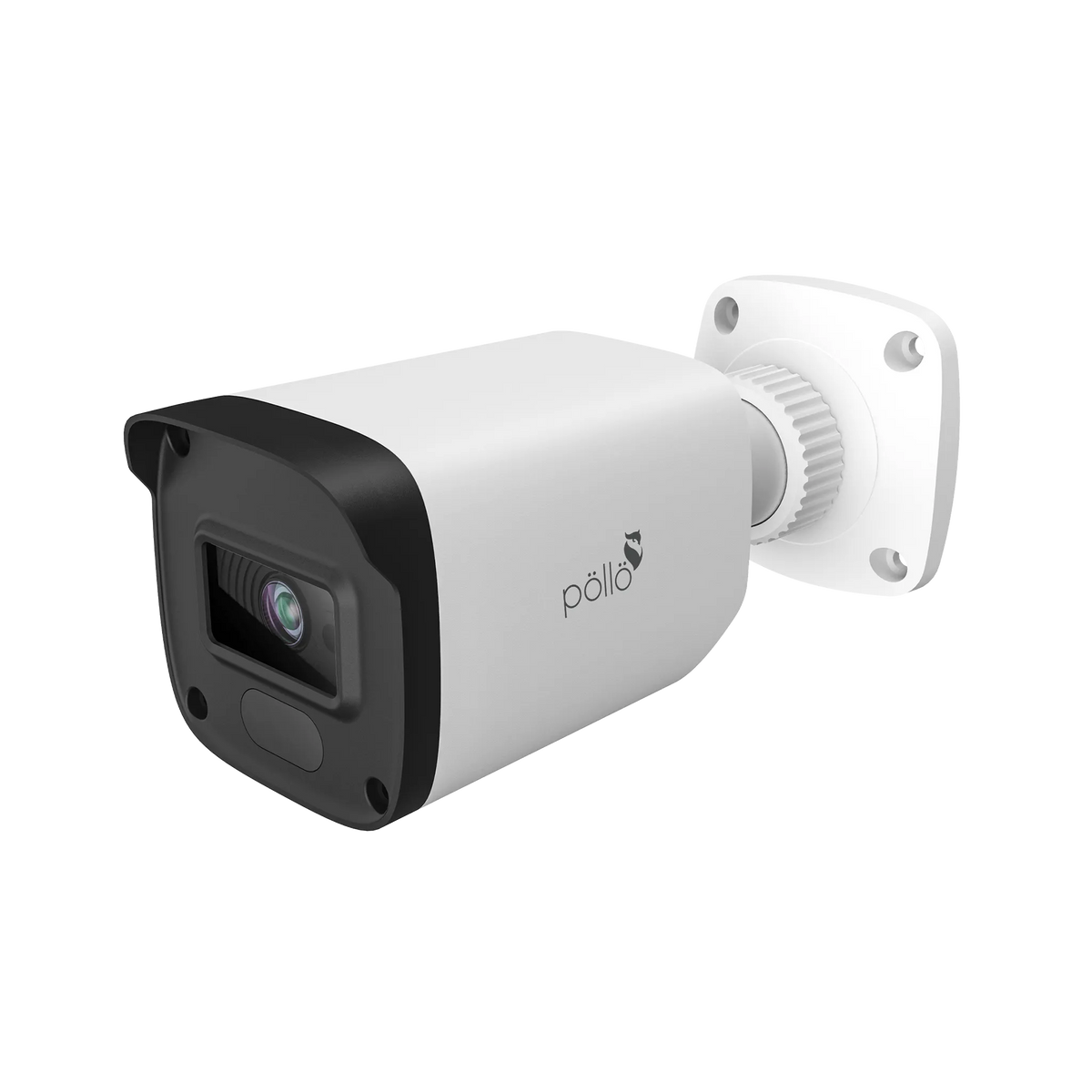 Pollo PLC-424M-AI-IR3/PM 4 Megapixel AI Network Bullet Camera, angled from the right