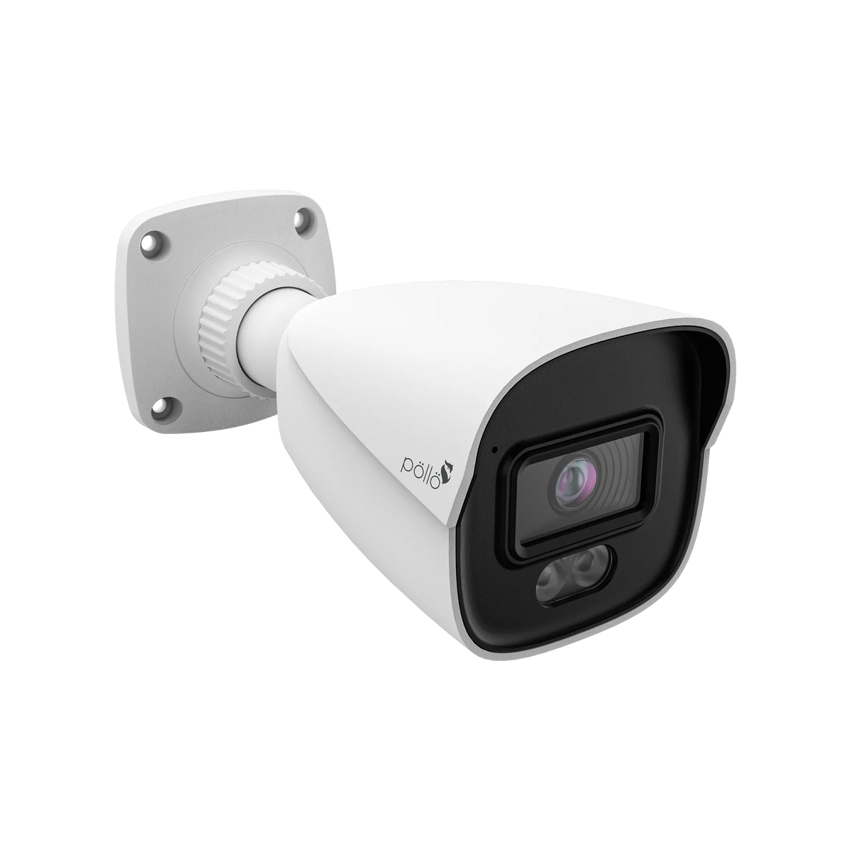 Pollo PLC-424M-AU-PV3/PM 4 Megapixel Night Fighter AI Network Bullet Camera, angled front view