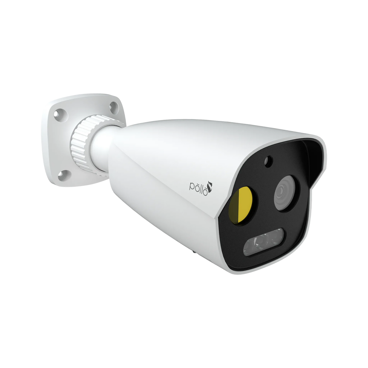 Pollo PLC-425M-THC-IR3PM 5 Megapixel Thermal Vision Network Bullet Camera, angled front view