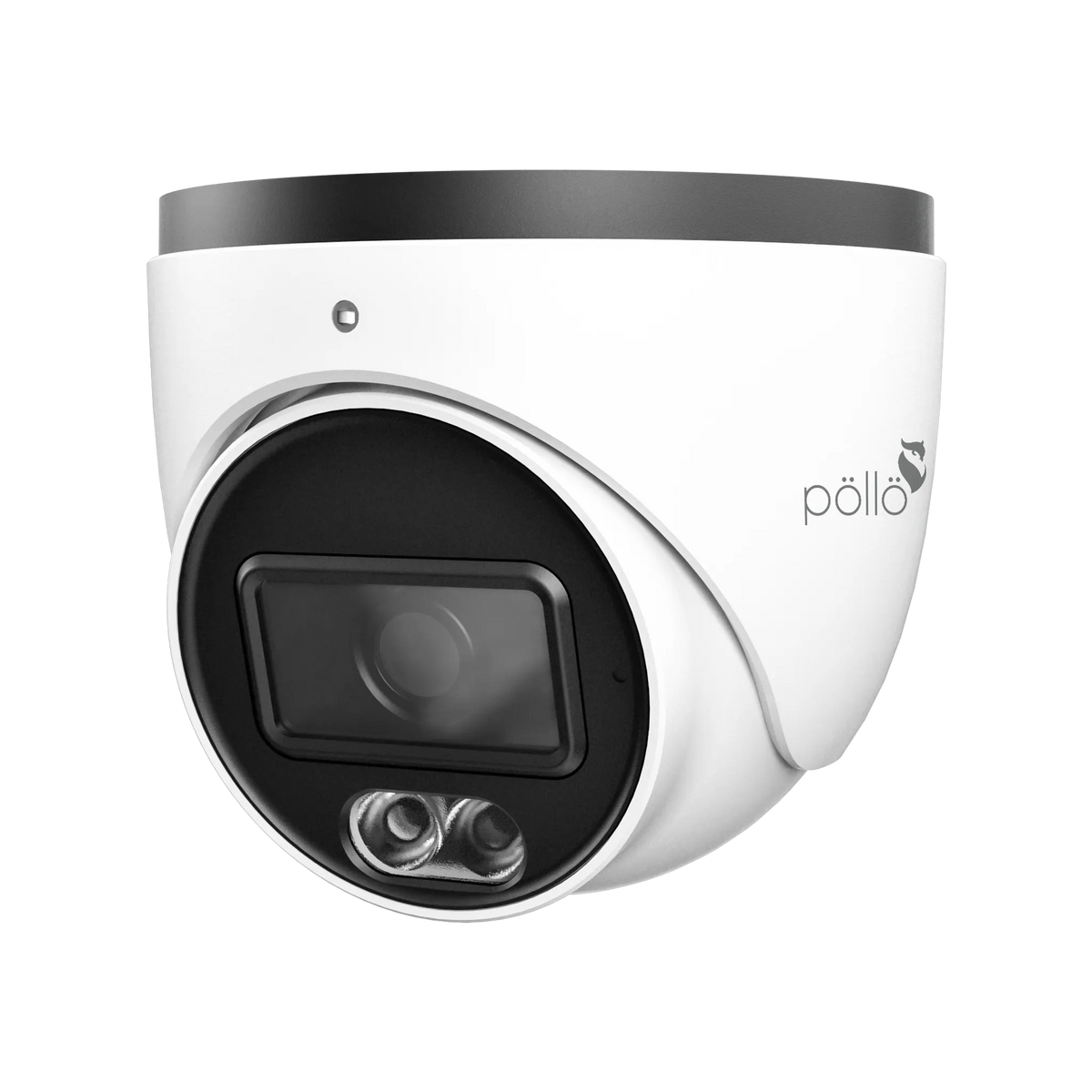 Pollo PLC-434M-AU-PV3/PM 4 Megapixel Night Fighter AI Network Dome Camera, angled front view