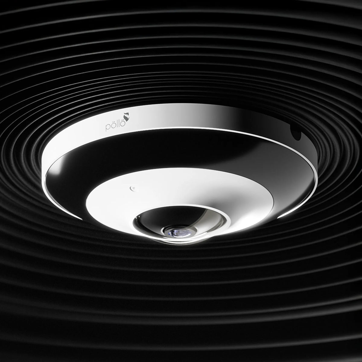 Pollo PLC-486M-AU-IR3/PM 6 Megapixel Fisheye Network Camera, shown ceiling-mounted