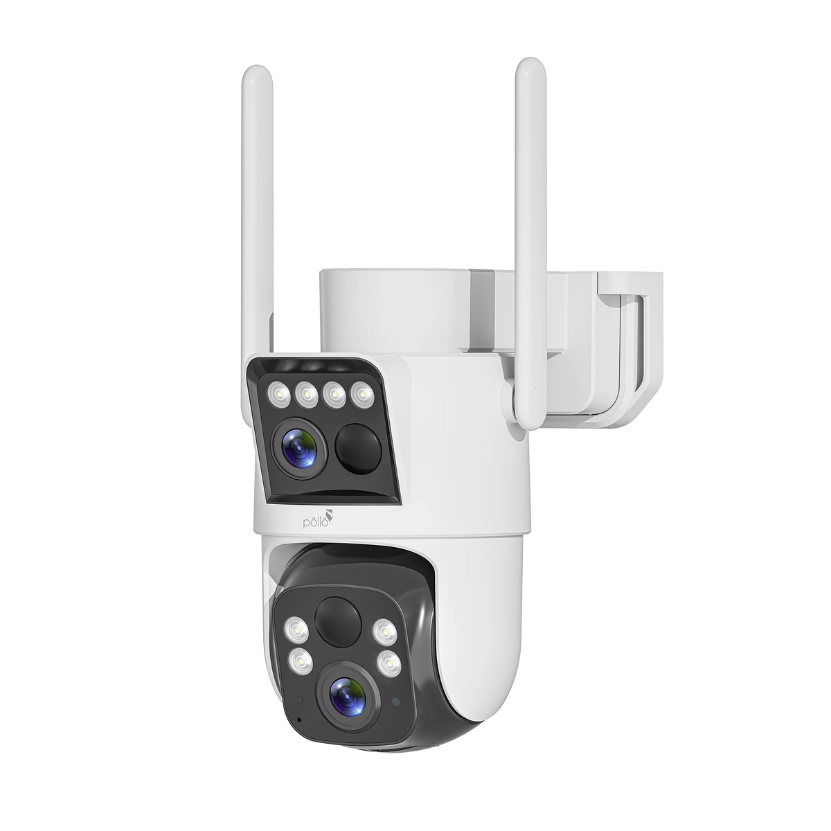 Pollo PLC-HS304-TB-DS-4G Guardian Apex 4G Pro – 2+2MP Smart 4G Dual Lens Outdoor PT Camera, side view