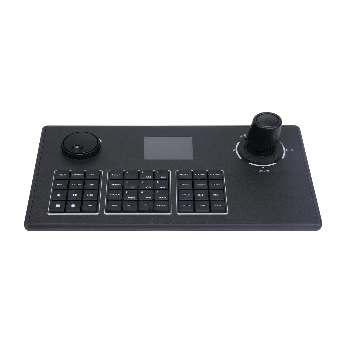Pollo PLC-PTC-K12PM PTZ Controller Keyboard, shown at an angle