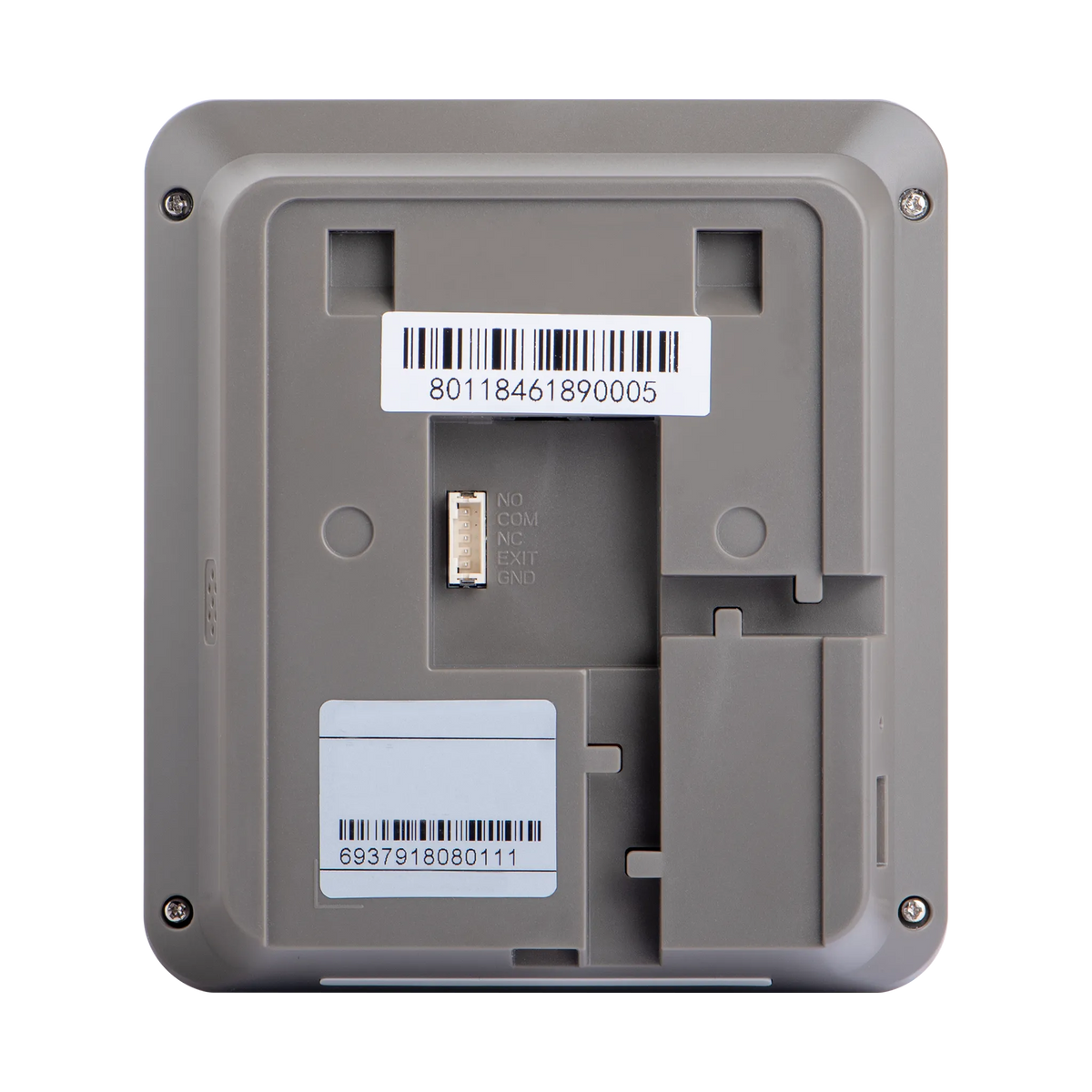 Pollo PLF-5K-VLP Palm Pro - Visible Light Indoor Facial & Palm Recognition, rear view showing the label and connector