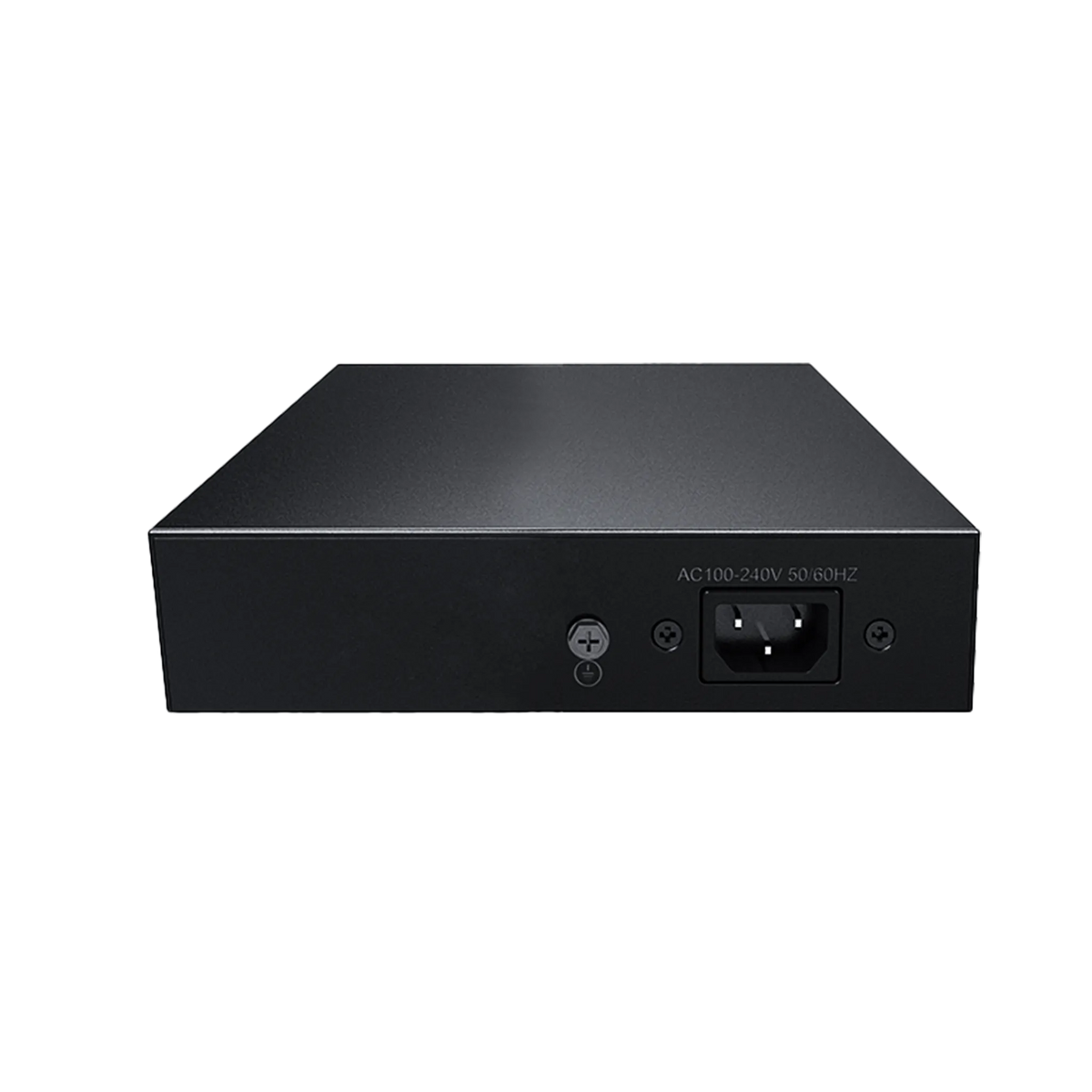 Pollo PLN-1104GB 6-Port Gigabit PoE Network Switch, rear panel showing its power and network ports